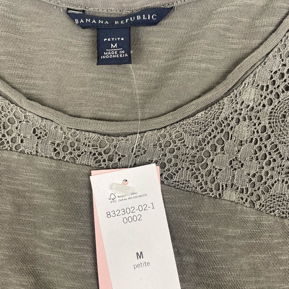 NWT Banana Republic Green Brown Tank Top Size Petite Medium - Picture 7 of 7